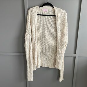 Pink Lily Cream Cardigan - S
